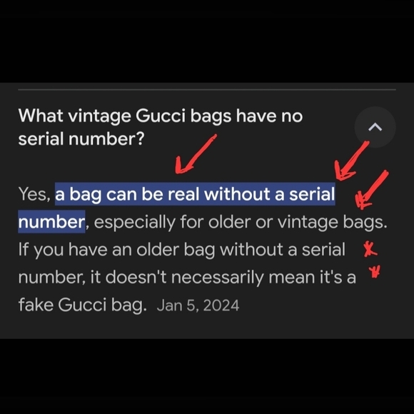 GUCCI  AUTH . VINTAGE  BAG - Picture 14 of 15